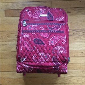 Vera Bradley Mesa Red Rolling Luggage